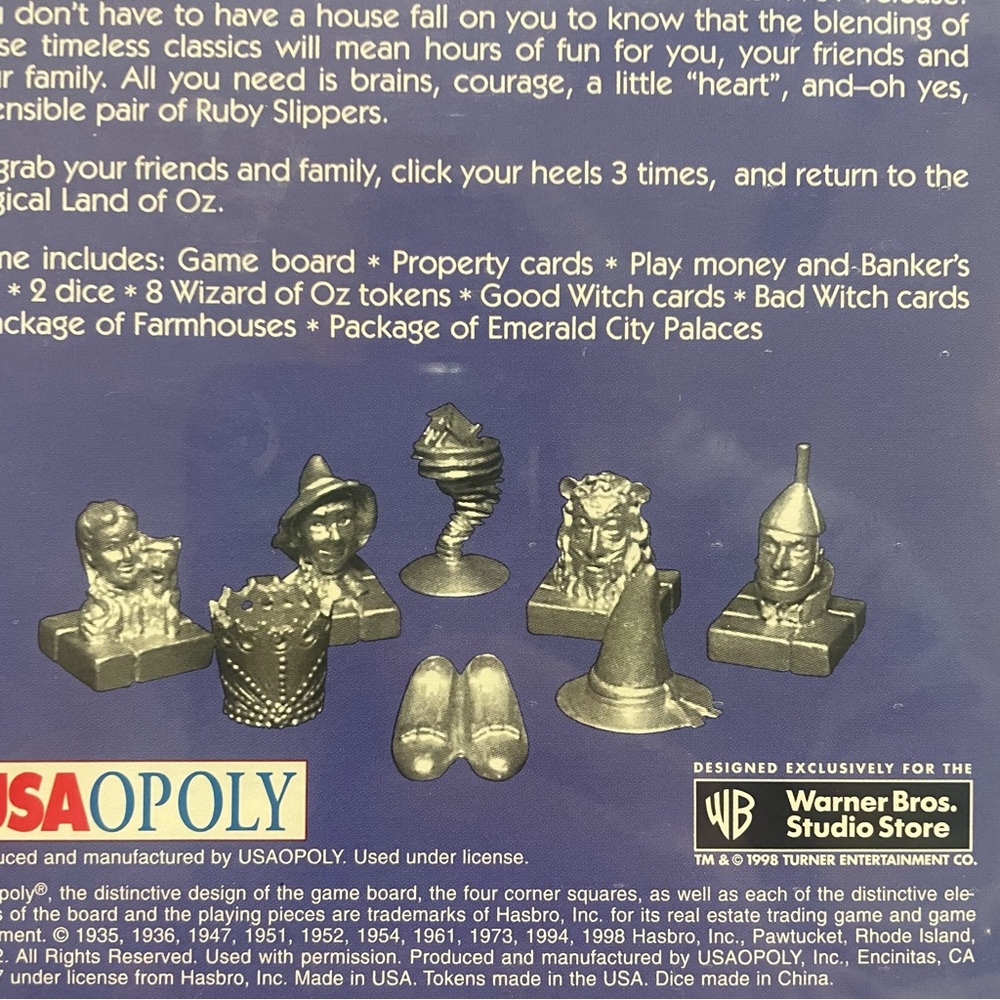 Monopoly The Wizard of Oz Collector's Edition Board Game. New Sealed box. - Picture 6 of 7